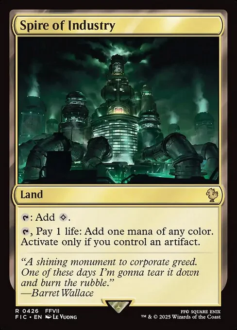 Spire of Industry, carta Magic di tipo Land illustrata da Le Vuong