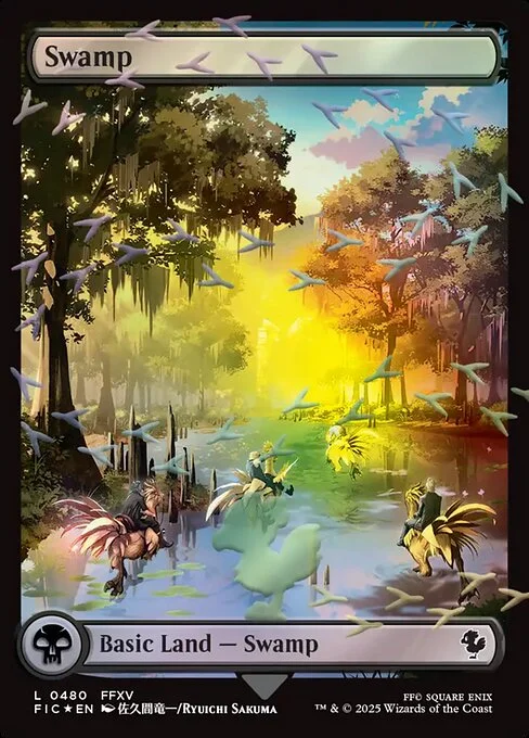 Swamp, carta Magic di tipo Basic Land — Swamp illustrata da Ryuichi Sakuma