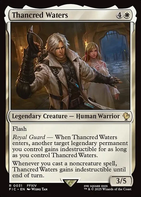 Thancred Waters, carta Magic di tipo Legendary Creature — Human Warrior illustrata da Wisnu Tan