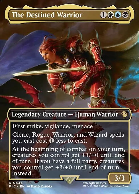 The Destined Warrior, carta Magic di tipo Legendary Creature — Human Warrior illustrata da David Rapoza