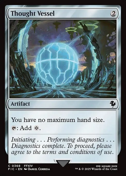 Thought Vessel, carta Magic di tipo Artifact illustrata da Daniel Correia