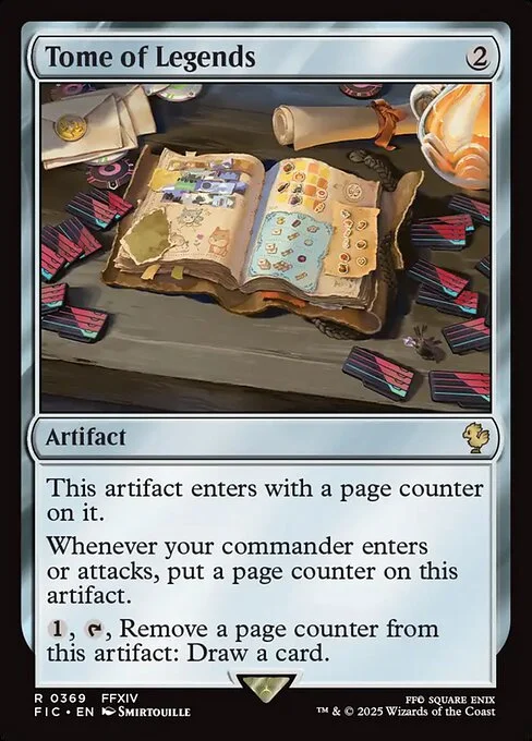 Tome of Legends, carta Magic di tipo Artifact — Book illustrata da Smirtouille