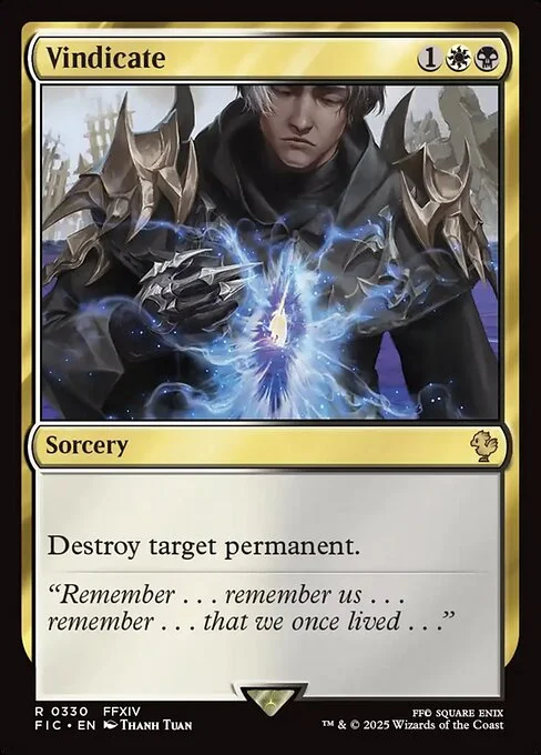 Vindicate, carta Magic di tipo Sorcery illustrata da Thanh Tuấn