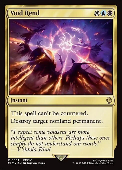 Void Rend, carta Magic di tipo Instant illustrata da Justyna Dura