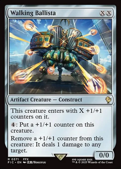 Walking Ballista, carta Magic di tipo Artifact Creature — Construct illustrata da Hokuyuu