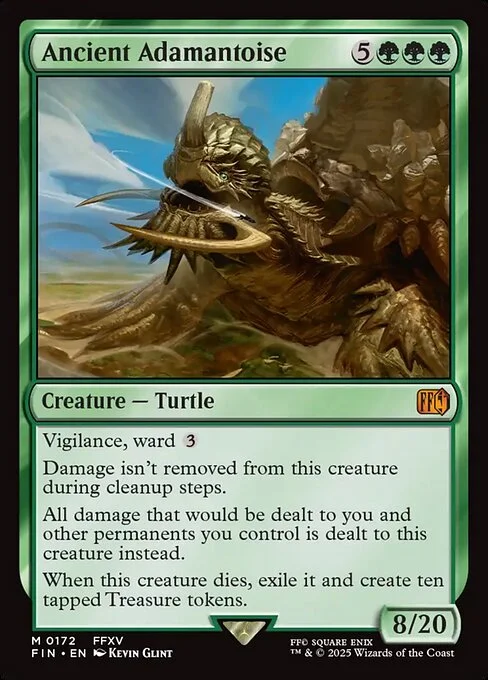 Ancient Adamantoise, carta Magic di tipo Creature — Turtle illustrata da Kevin Glint