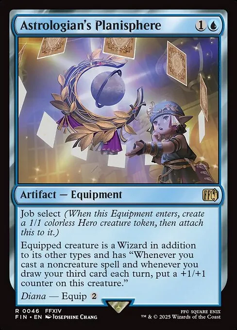 Astrologian's Planisphere, carta Magic di tipo Artifact — Equipment illustrata da Josephine Chang