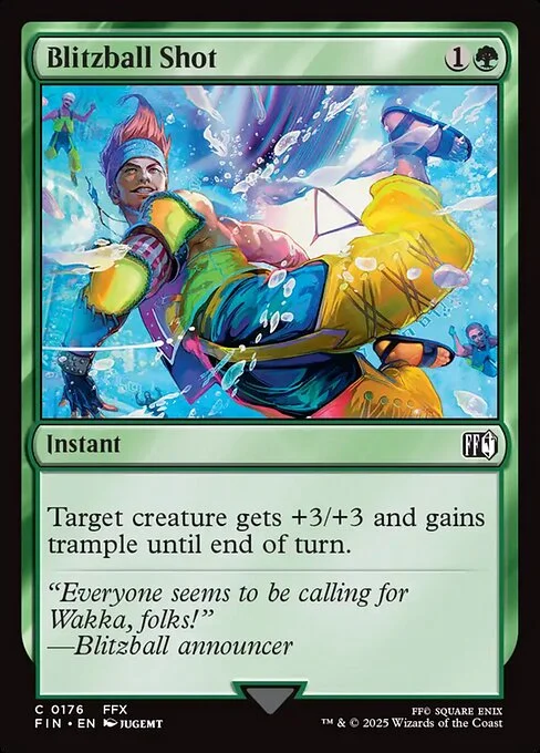 Blitzball Shot, carta Magic di tipo Instant illustrata da JUGEMT