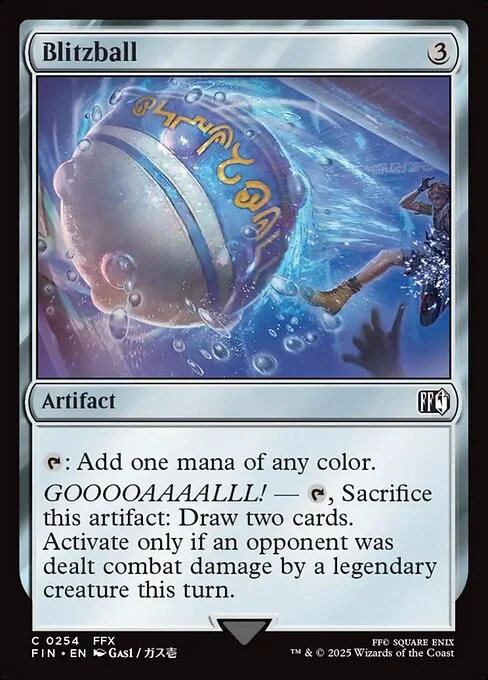 Blitzball, carta Magic di tipo Artifact illustrata da Gas1