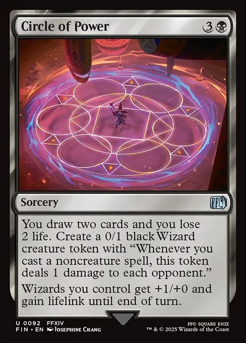 Circle of Power, carta Magic di tipo Sorcery illustrata da Josephine Chang