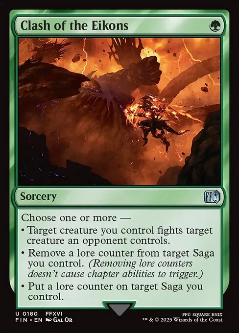 Clash of the Eikons, carta Magic di tipo Sorcery illustrata da Gal Or