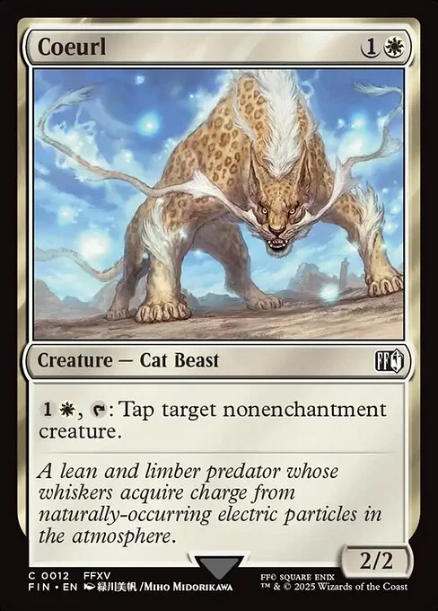 Coeurl, carta Magic di tipo Creature — Cat Beast illustrata da Miho Midorikawa