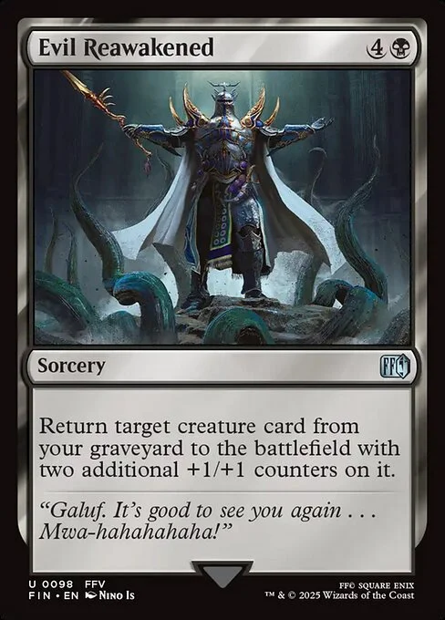 Evil Reawakened, carta Magic di tipo Sorcery illustrata da Nino Is