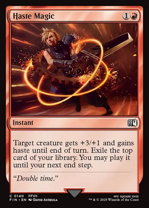 Haste Magic, carta Magic di tipo Instant illustrata da David Astruga