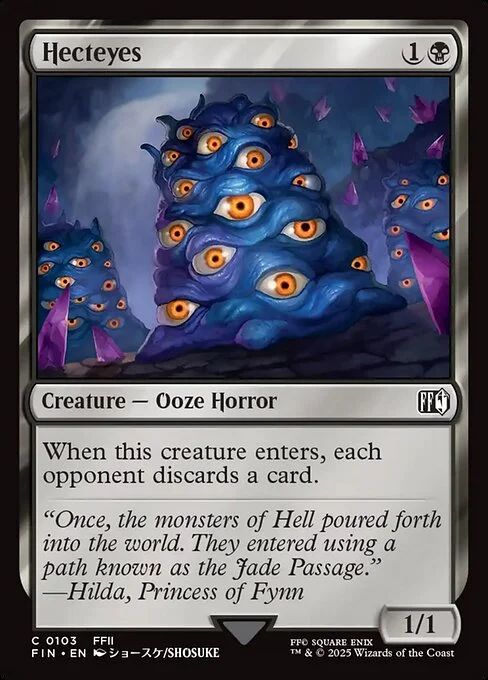 Hecteyes, carta Magic di tipo Creature — Ooze Horror illustrata da SHOSUKE