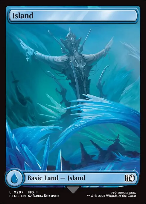 Island, carta Magic di tipo Basic Land — Island illustrata da Fariba Khamseh