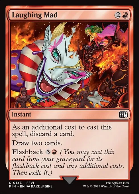Laughing Mad, carta Magic di tipo Instant illustrata da RARE ENGINE