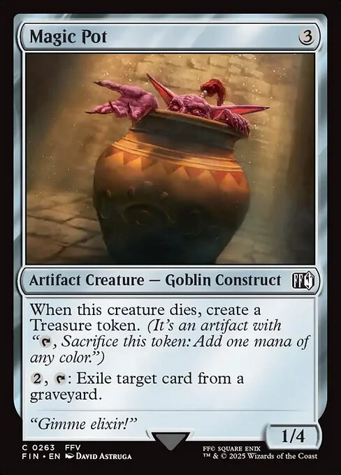 Magic Pot, carta Magic di tipo Artifact Creature — Goblin Construct illustrata da David Astruga