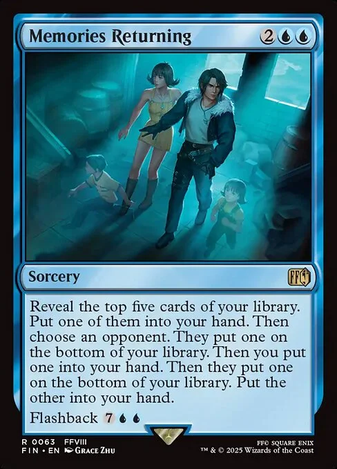 Memories Returning, carta Magic di tipo Sorcery illustrata da Grace Zhu