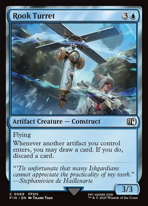 Rook Turret, carta Magic di tipo Artifact Creature — Construct illustrata da Thanh Tuấn