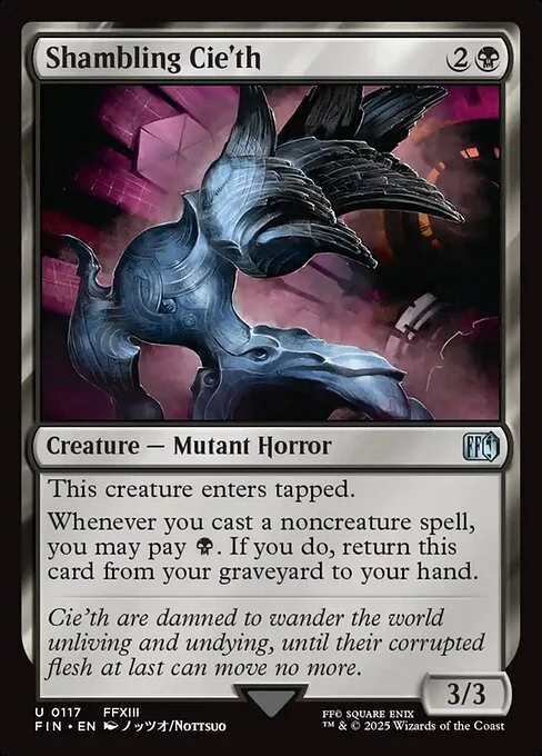 Shambling Cie'th, carta Magic di tipo Creature — Mutant Horror illustrata da Nottsuo