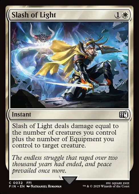 Slash of Light, carta Magic di tipo Instant illustrata da Nathaniel Himawan