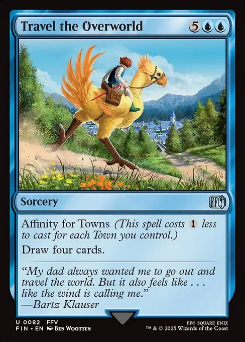 Travel the Overworld, carta Magic di tipo Sorcery illustrata da Ben Wootten