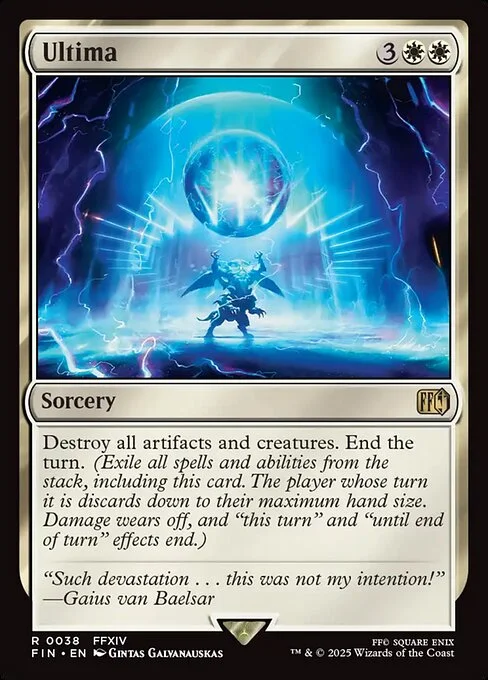 Ultima, carta Magic di tipo Sorcery illustrata da Gintas Galvanauskas