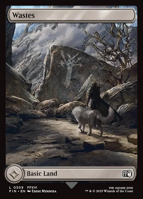 Wastes, carta Magic di tipo Basic Land illustrata da Eddie Mendoza
