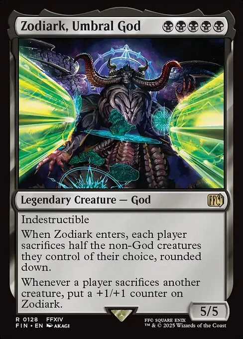 Zodiark, Umbral God, carta Magic di tipo Legendary Creature — God illustrata da AKAGI