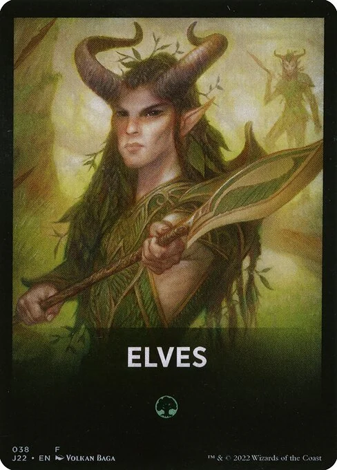 Elves, carta Magic di tipo Card illustrata da Volkan Baǵa