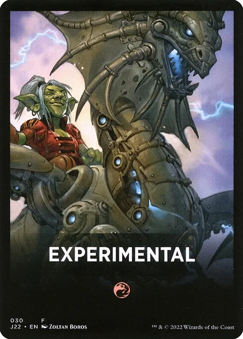 Experimental, carta Magic di tipo Card illustrata da Zoltan Boros