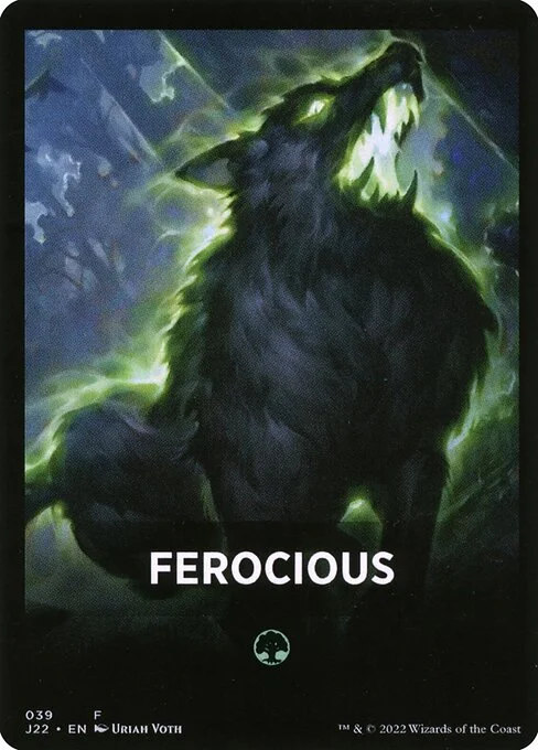 Ferocious, carta Magic di tipo Card illustrata da Uriah Voth