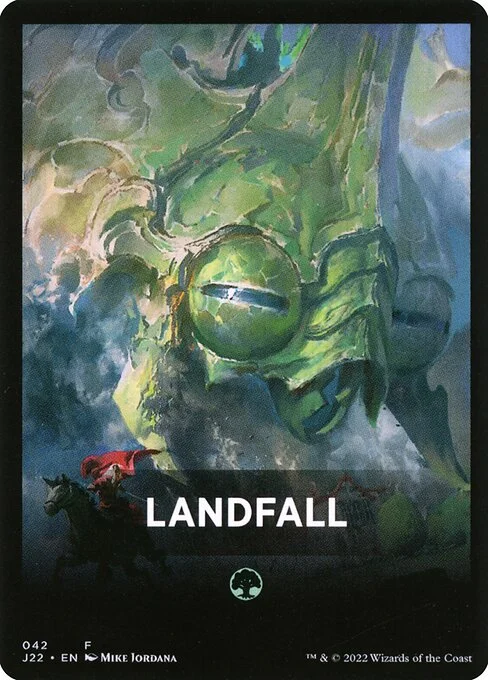 Landfall, carta Magic di tipo Card illustrata da Mike Jordana
