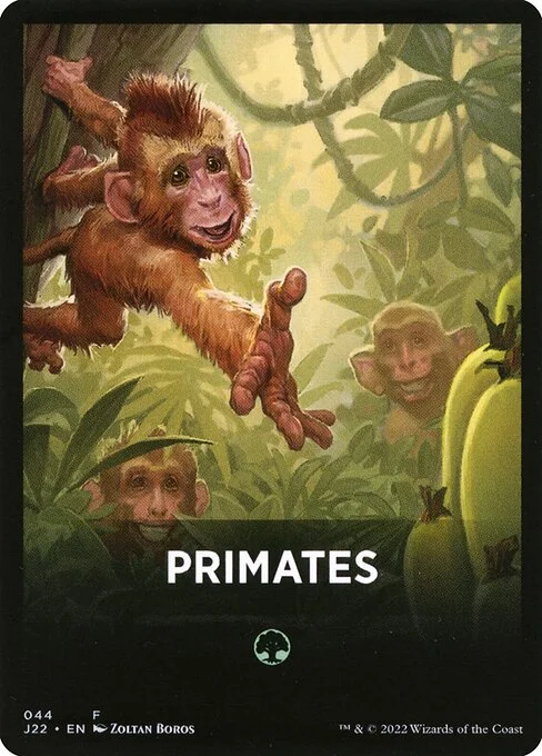 Primates, carta Magic di tipo Card illustrata da Zoltan Boros