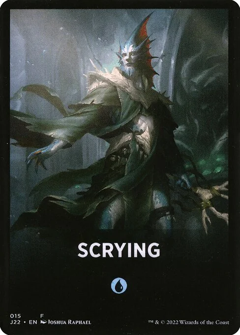 Scrying, carta Magic di tipo Card illustrata da Joshua Raphael