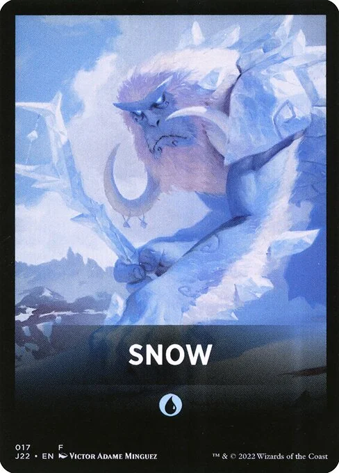Snow, carta Magic di tipo Card illustrata da Victor Adame Minguez