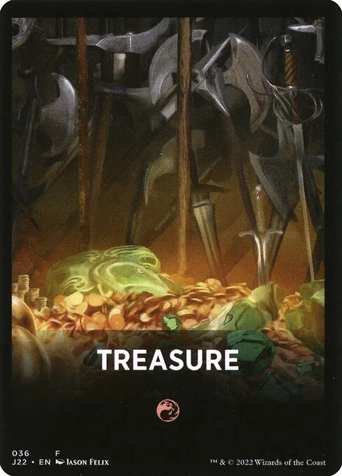 Treasure, carta Magic di tipo Card illustrata da Jason Felix