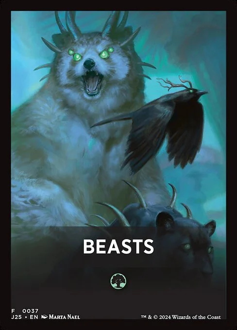 Beasts, carta Magic di tipo Card illustrata da Marta Nael