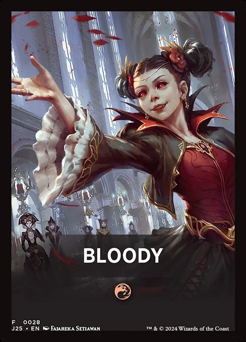 Bloody, carta Magic di tipo Card illustrata da Fajareka Setiawan