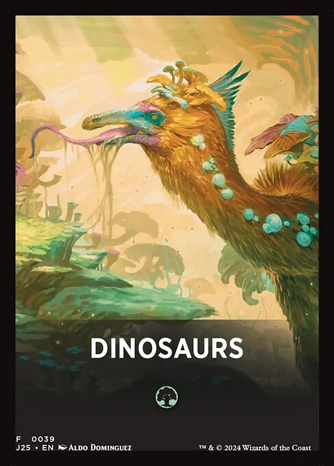 Dinosaurs, carta Magic di tipo Card illustrata da Aldo Domínguez