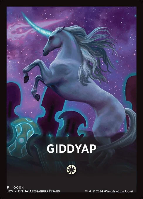 Giddyap, carta Magic di tipo Card illustrata da Alessandra Pisano