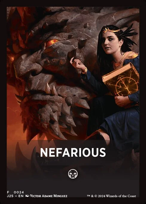 Nefarious, carta Magic di tipo Card illustrata da Victor Adame Minguez
