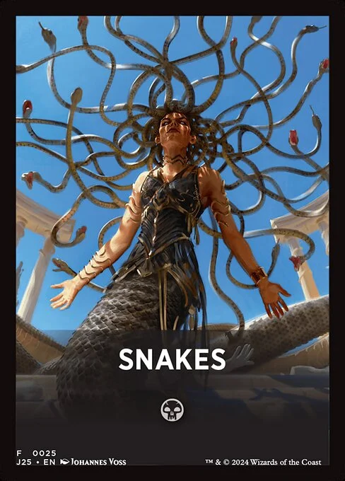 Snakes, carta Magic di tipo Card illustrata da Johannes Voss