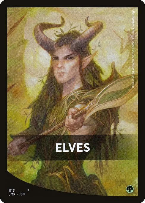 Elves, carta Magic di tipo Card illustrata da Volkan Baǵa