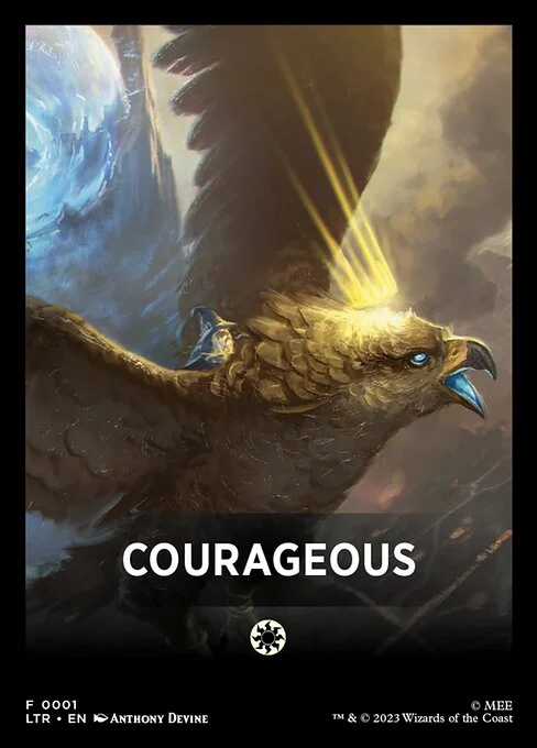 Courageous, carta Magic di tipo Card illustrata da Anthony Devine