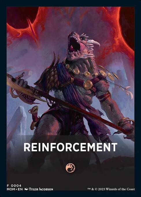 Reinforcement, carta Magic di tipo Card illustrata da Tyler Jacobson