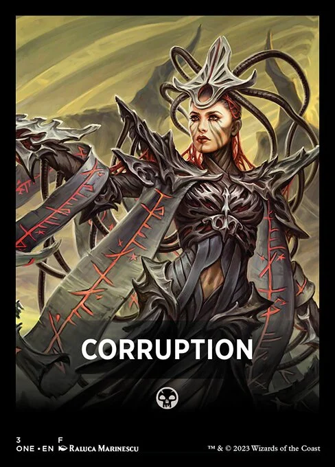 Corruption, carta Magic di tipo Card illustrata da Raluca Marinescu