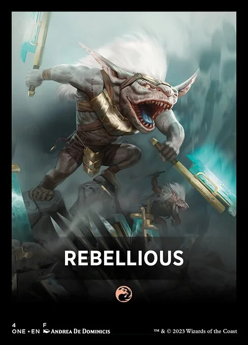 Rebellious, carta Magic di tipo Card illustrata da Andrea De Dominicis