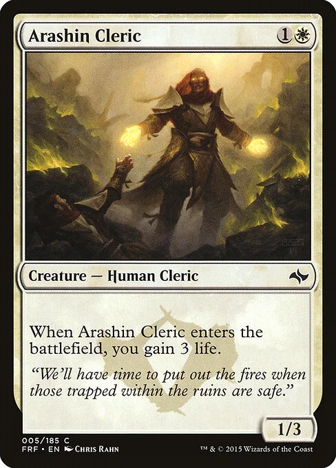 Arashin Cleric, carta Magic di tipo Creature — Human Cleric illustrata da Chris Rahn